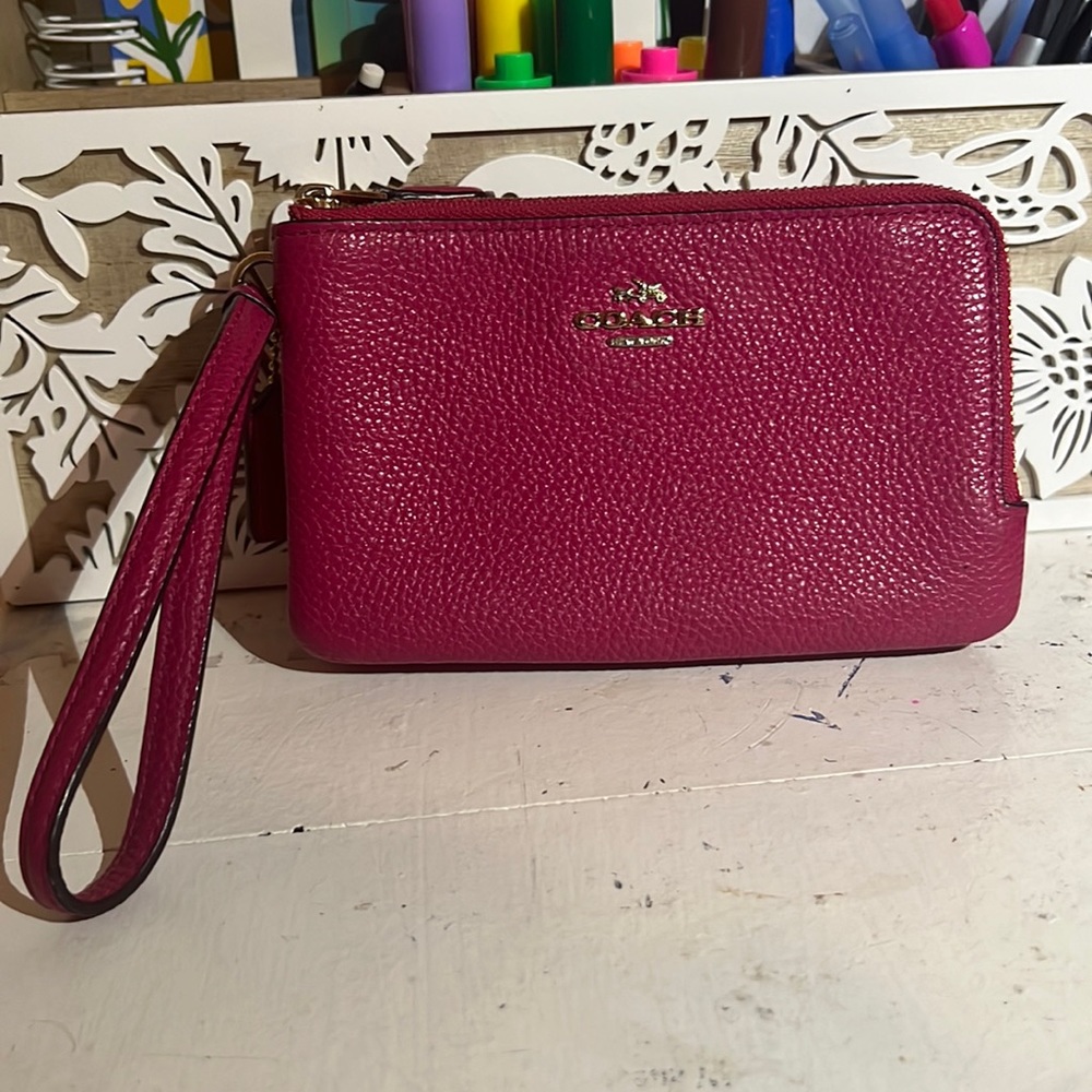 Hot Pink Coach Wristlet